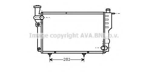 AVA QUALITY COOLING PE2096 Радіатор, охолодження двигуна