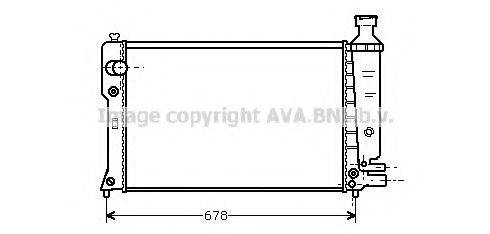 AVA QUALITY COOLING PE2098 Радіатор, охолодження двигуна