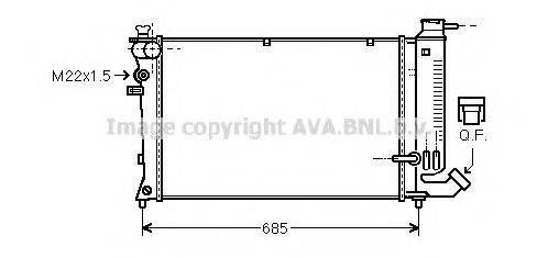 AVA QUALITY COOLING PE2142 Радіатор, охолодження двигуна