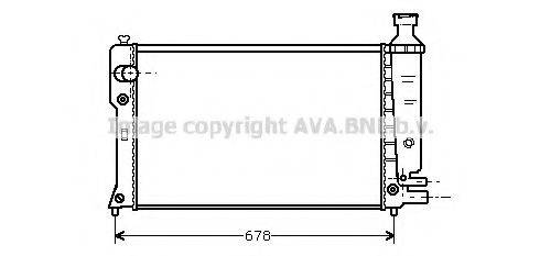 AVA QUALITY COOLING PE2152 Радіатор, охолодження двигуна