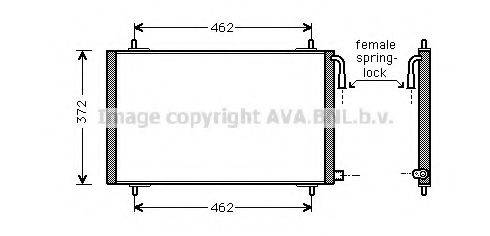 AVA QUALITY COOLING PE5191 Конденсатор, кондиціонер