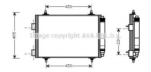 AVA QUALITY COOLING PE5215 Конденсатор, кондиціонер