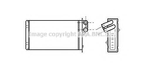 AVA QUALITY COOLING PE6118 Теплообмінник, опалення салону