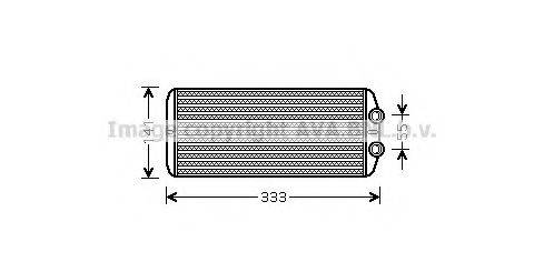 AVA QUALITY COOLING PE6312 Теплообмінник, опалення салону