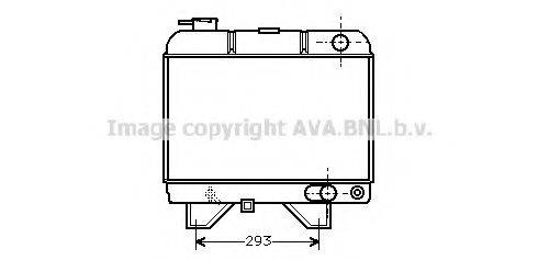 AVA QUALITY COOLING PEA2021 Радіатор, охолодження двигуна