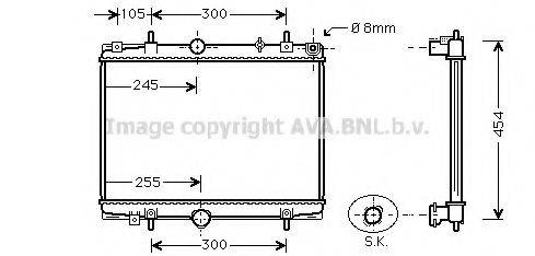 AVA QUALITY COOLING PEA2198 Радіатор, охолодження двигуна