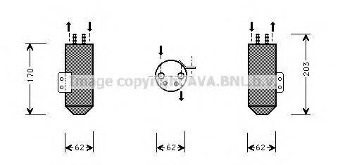 AVA QUALITY COOLING PED020 Осушувач, кондиціонер