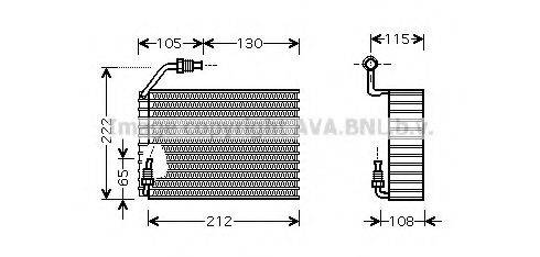 AVA QUALITY COOLING PEV119 Випарник, кондиціонер