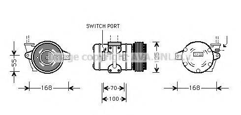 AVA QUALITY COOLING PRK030 Компресор, кондиціонер