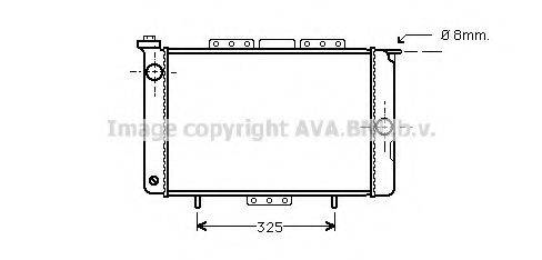 AVA QUALITY COOLING RT2020 Радіатор, охолодження двигуна