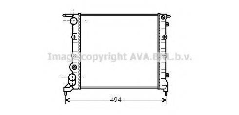 AVA QUALITY COOLING RT2042 Радіатор, охолодження двигуна