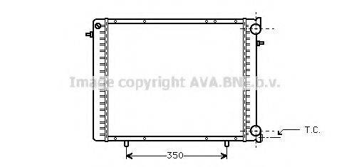 AVA QUALITY COOLING RT2045 Радіатор, охолодження двигуна