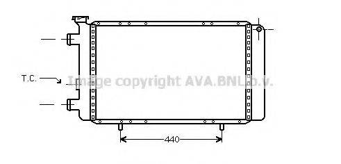 AVA QUALITY COOLING RT2066 Радіатор, охолодження двигуна