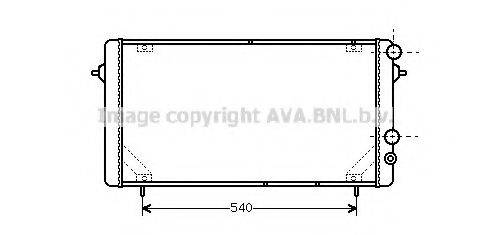 AVA QUALITY COOLING RT2114 Радіатор, охолодження двигуна