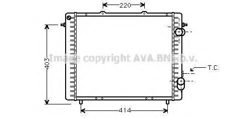 AVA QUALITY COOLING RT2159 Радіатор, охолодження двигуна