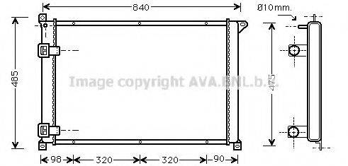 AVA QUALITY COOLING RT2265 Радіатор, охолодження двигуна