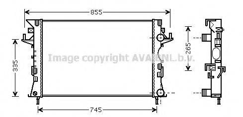 AVA QUALITY COOLING RT2292 Радіатор, охолодження двигуна