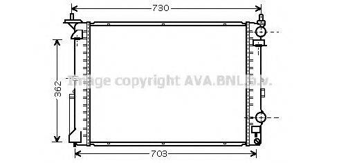 AVA QUALITY COOLING RT2319 Радіатор, охолодження двигуна