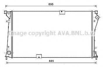 AVA QUALITY COOLING RT2490 Радіатор, охолодження двигуна