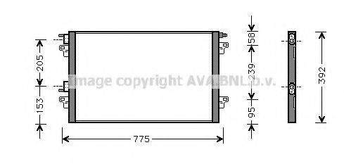 AVA QUALITY COOLING RT5366 Конденсатор, кондиціонер