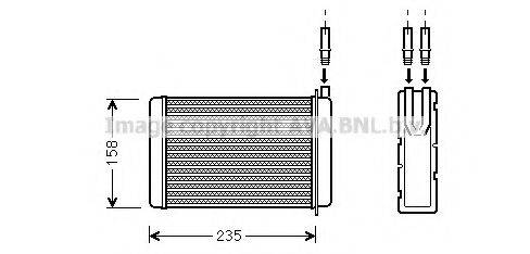 AVA QUALITY COOLING RT6090 Теплообмінник, опалення салону