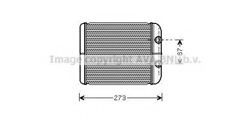 AVA QUALITY COOLING RT6343 Теплообмінник, опалення салону