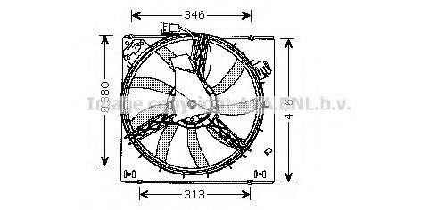 AVA QUALITY COOLING RT7526 Вентилятор, охолодження двигуна