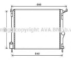 AVA QUALITY COOLING RTA2476 Радіатор, охолодження двигуна
