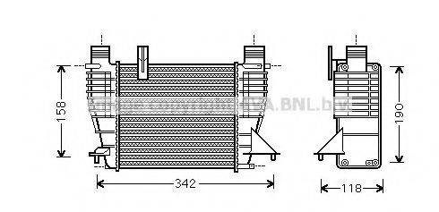 AVA QUALITY COOLING RTA4338 Інтеркулер