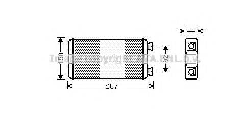 AVA QUALITY COOLING RTA6457 Теплообмінник, опалення салону