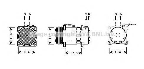 AVA QUALITY COOLING RTK075 Компресор, кондиціонер