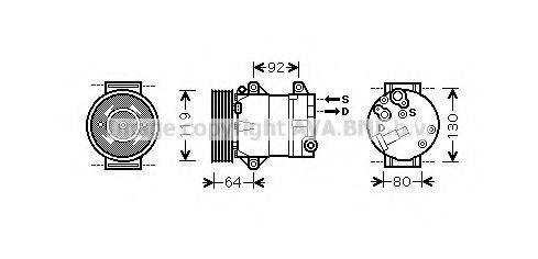 AVA QUALITY COOLING RTK429 Компресор, кондиціонер