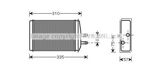 AVA QUALITY COOLING SA6016 Теплообмінник, опалення салону