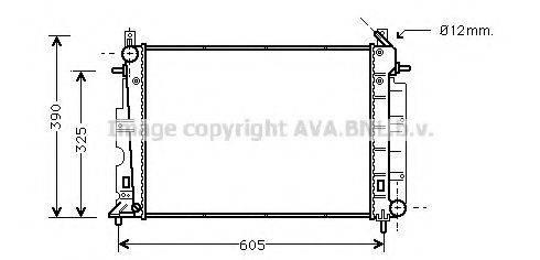 AVA QUALITY COOLING SB2028 Радіатор, охолодження двигуна