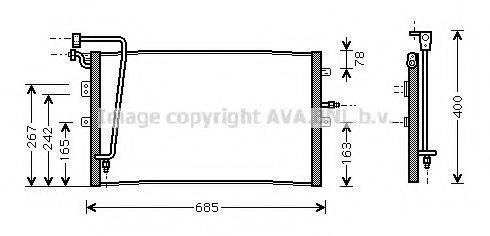 AVA QUALITY COOLING SB5039 Конденсатор, кондиціонер