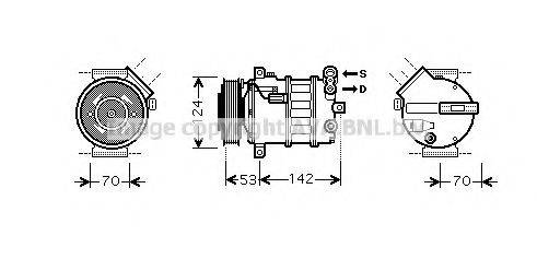 AVA QUALITY COOLING SBK063 Компресор, кондиціонер