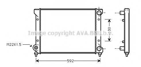 AVA QUALITY COOLING STA2033 Радіатор, охолодження двигуна