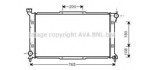 AVA QUALITY COOLING SU2036 Радіатор, охолодження двигуна