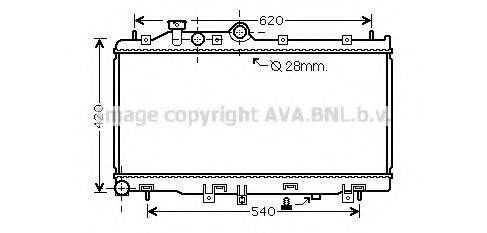 AVA QUALITY COOLING SU2079 Радіатор, охолодження двигуна