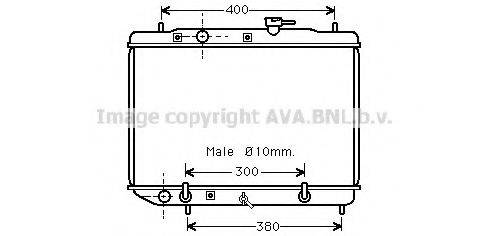 AVA QUALITY COOLING SU2086 Радіатор, охолодження двигуна