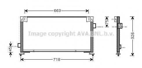 AVA QUALITY COOLING SU5044 Конденсатор, кондиціонер