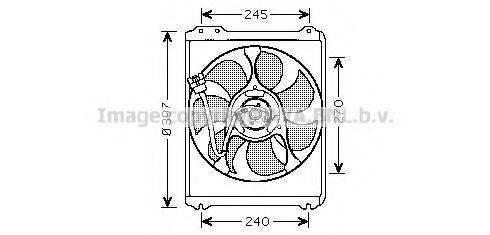 AVA QUALITY COOLING SU7514 Вентилятор, охолодження двигуна