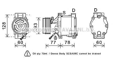 AVA QUALITY COOLING SUK100 Компресор, кондиціонер