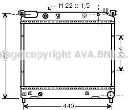 AVA QUALITY COOLING SZ2025 Радіатор, охолодження двигуна