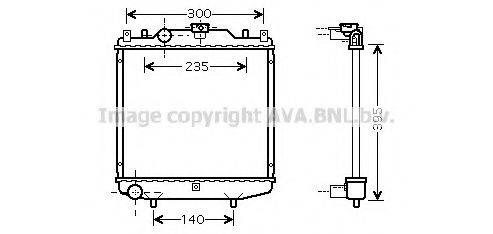 AVA QUALITY COOLING SZ2028 Радіатор, охолодження двигуна