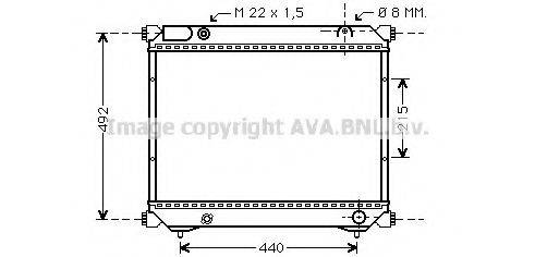 AVA QUALITY COOLING SZ2039 Радіатор, охолодження двигуна