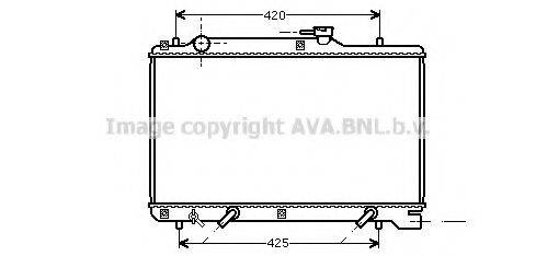 AVA QUALITY COOLING SZ2048 Радіатор, охолодження двигуна