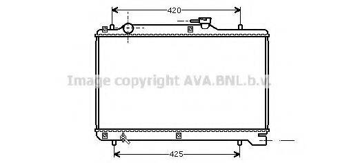 AVA QUALITY COOLING SZ2050 Радіатор, охолодження двигуна