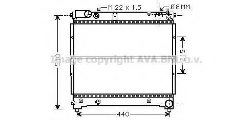 AVA QUALITY COOLING SZ2070 Радіатор, охолодження двигуна