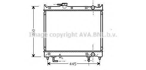 AVA QUALITY COOLING SZ2071 Радіатор, охолодження двигуна